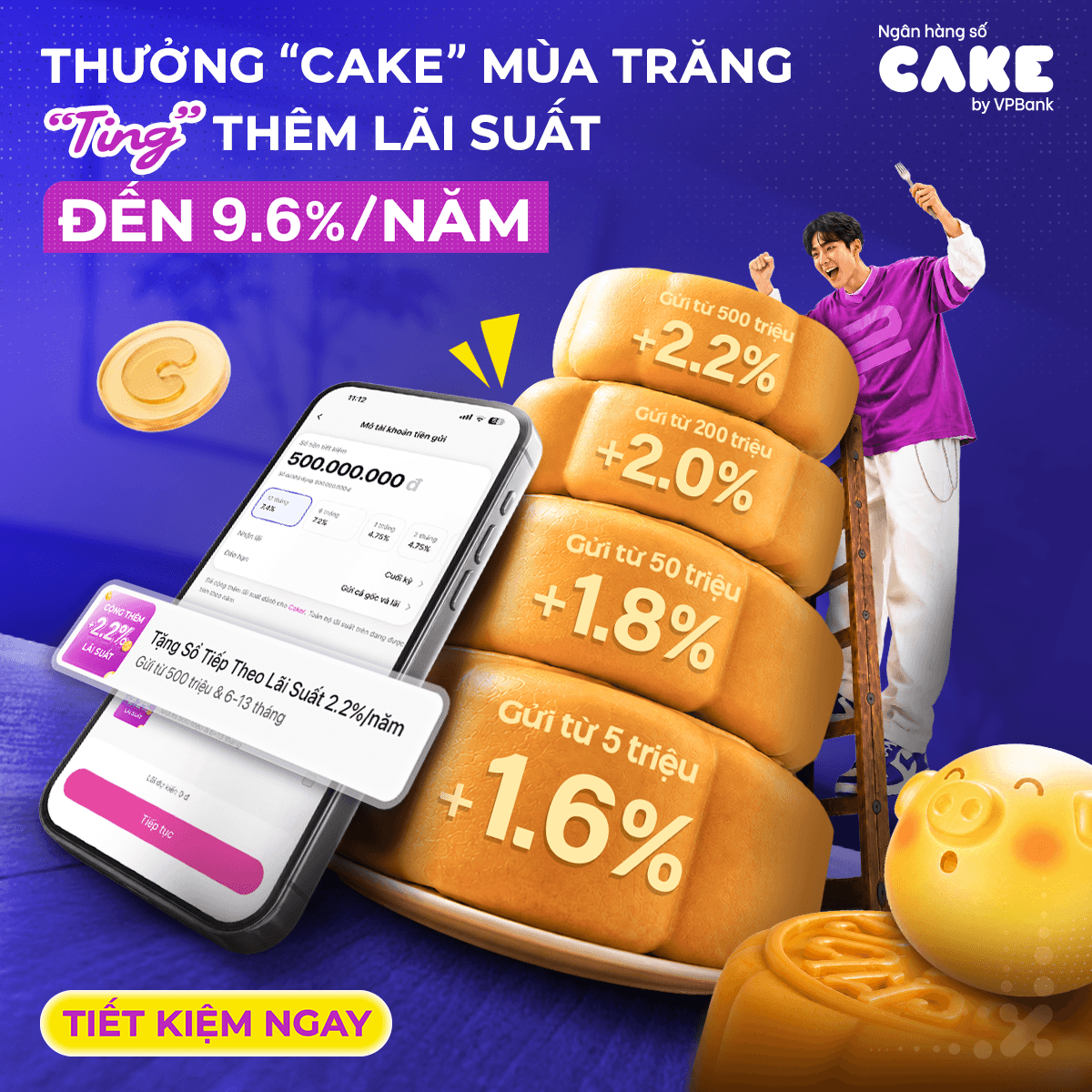Tháng 09 & 10 - Bạn thân tiết kiệm, tặng thêm lãi suất đến 2.2%/năm