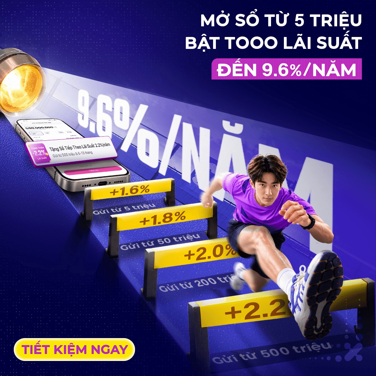 Tháng 09 & 10 - Bạn thân tiết kiệm, tặng thêm lãi suất đến 2.2%/năm