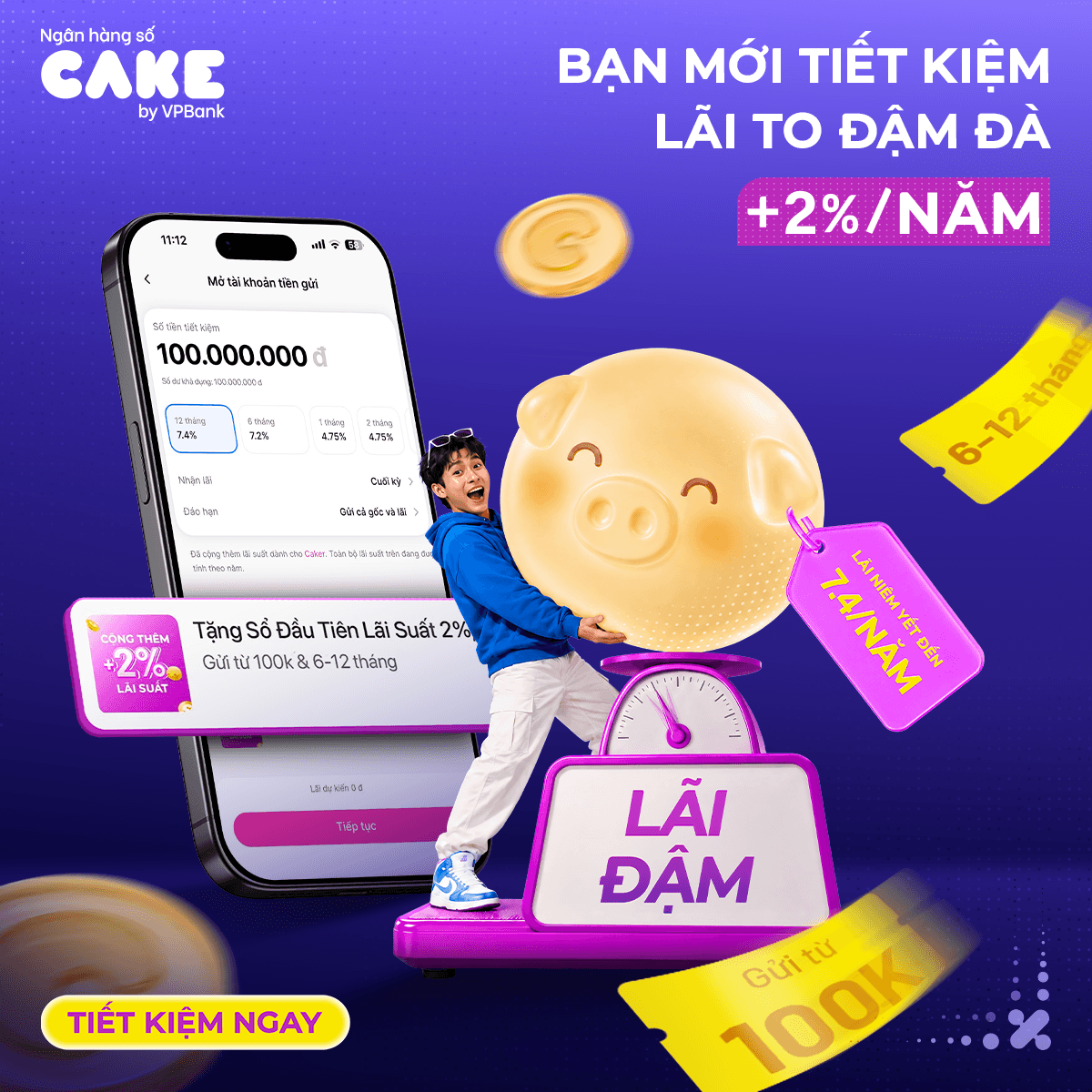 Tháng 8/2026 - Bạn mới tiết kiệm, lãi to đậm đà