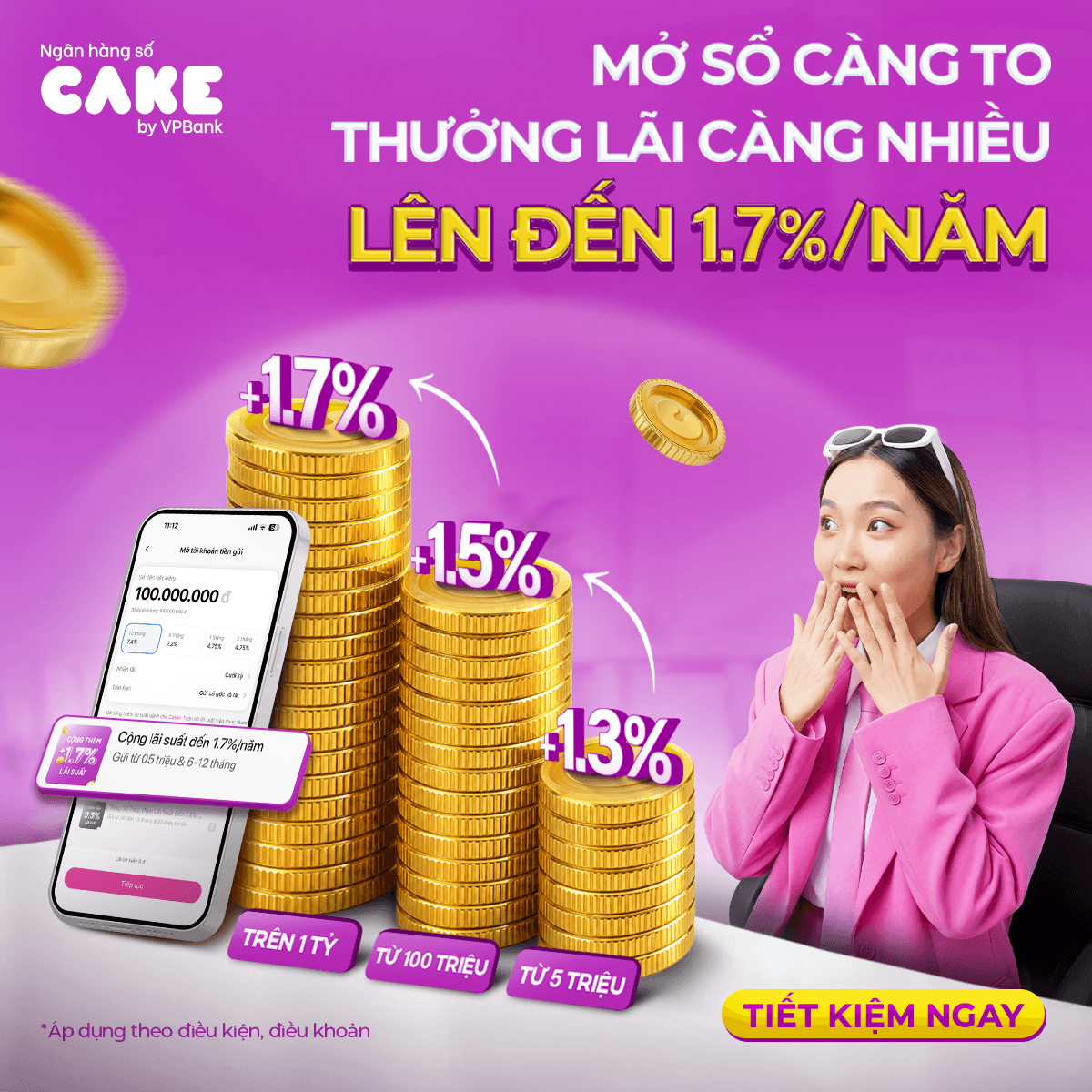 Tháng 5-6/2026 – Bạn thân tiết kiệm, cộng lãi đến 1.7%/năm
