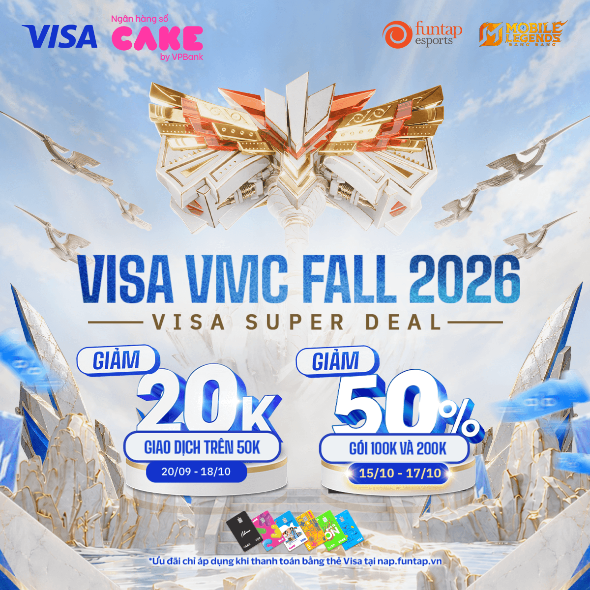 Chạm Cake 2in1 - Visa Super Deal giảm đến 50%