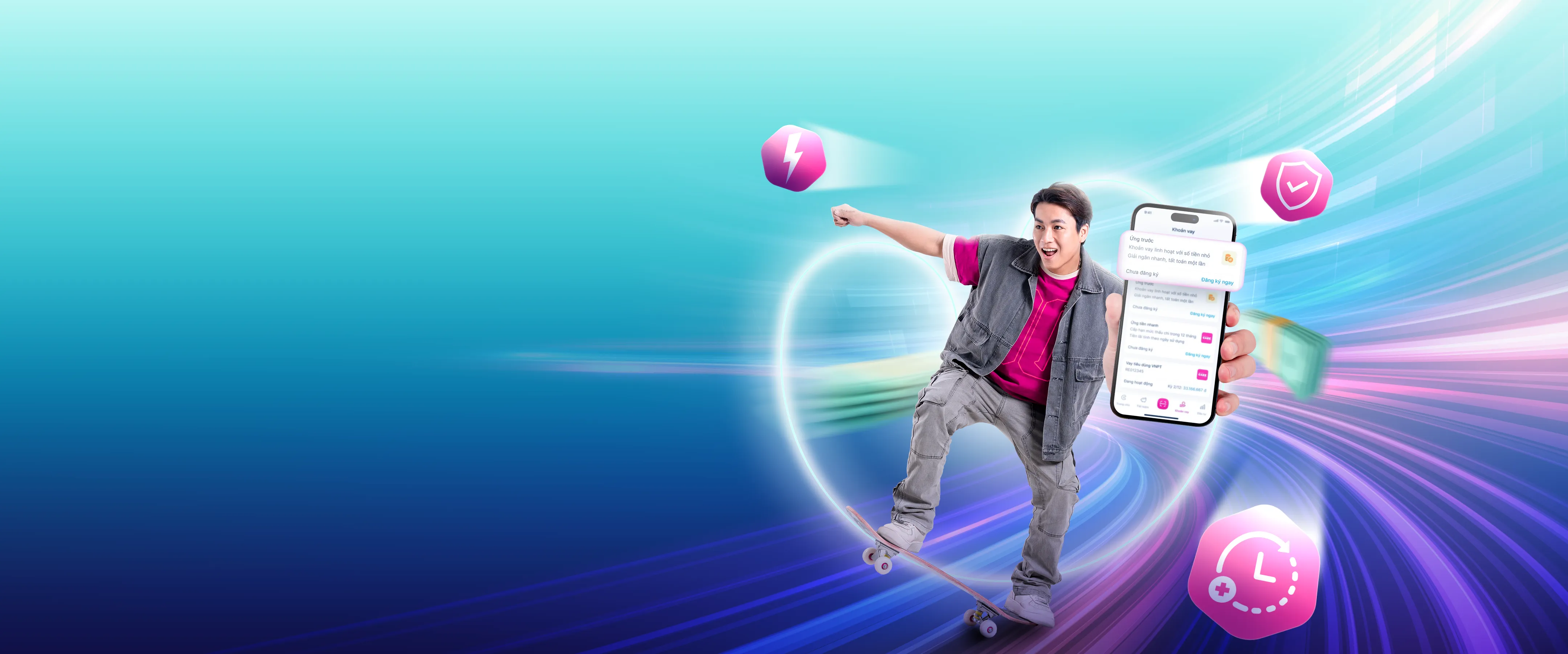 Ứng trước siêu nhanh, chi trả siêu gọn-background