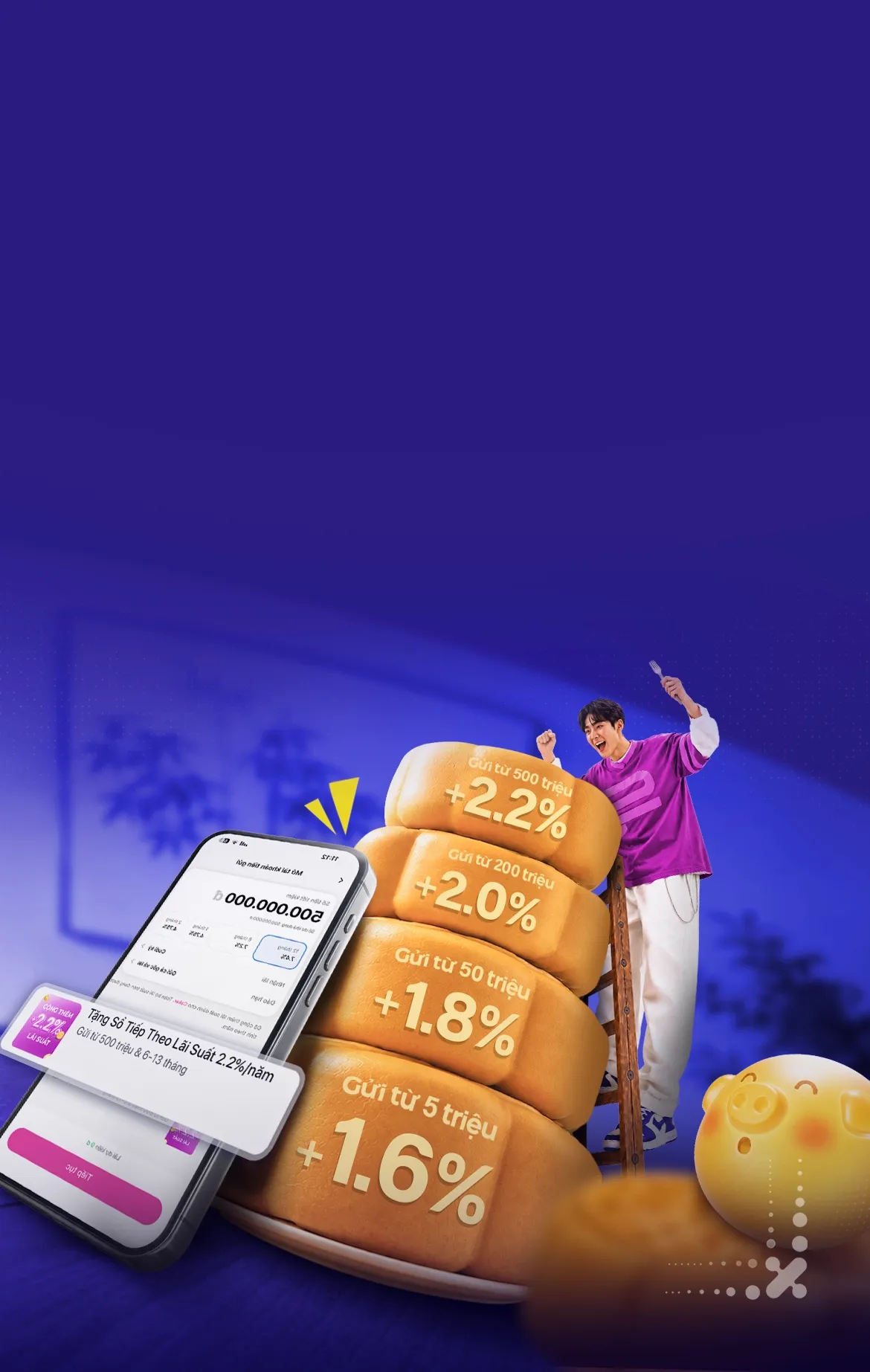 Mở sổ từ 5 triệu cộng lãi đến 9.6%/năm-background