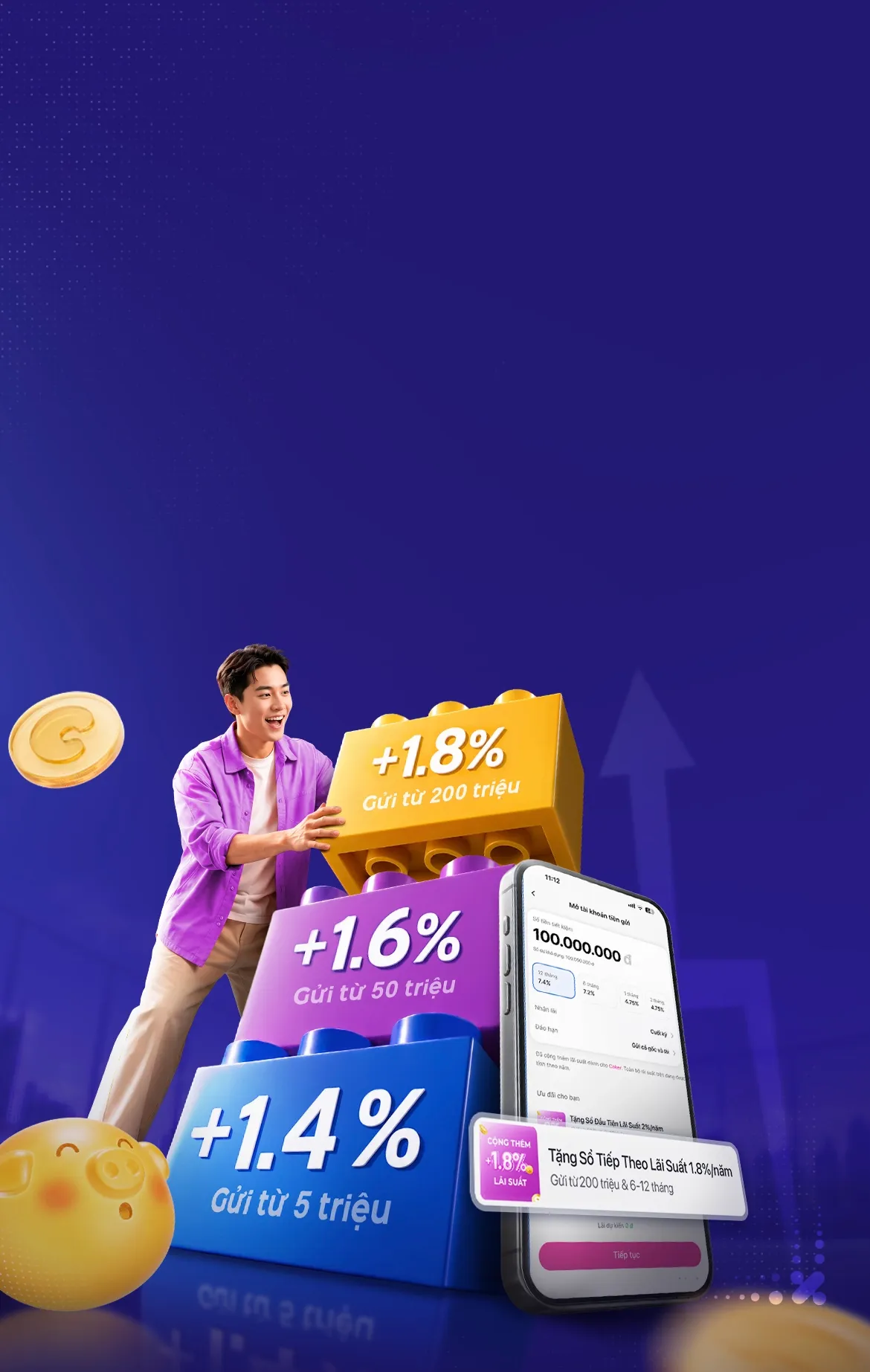 Mở sổ từ 5 triệu cộng lãi đến 1.8%/năm-background