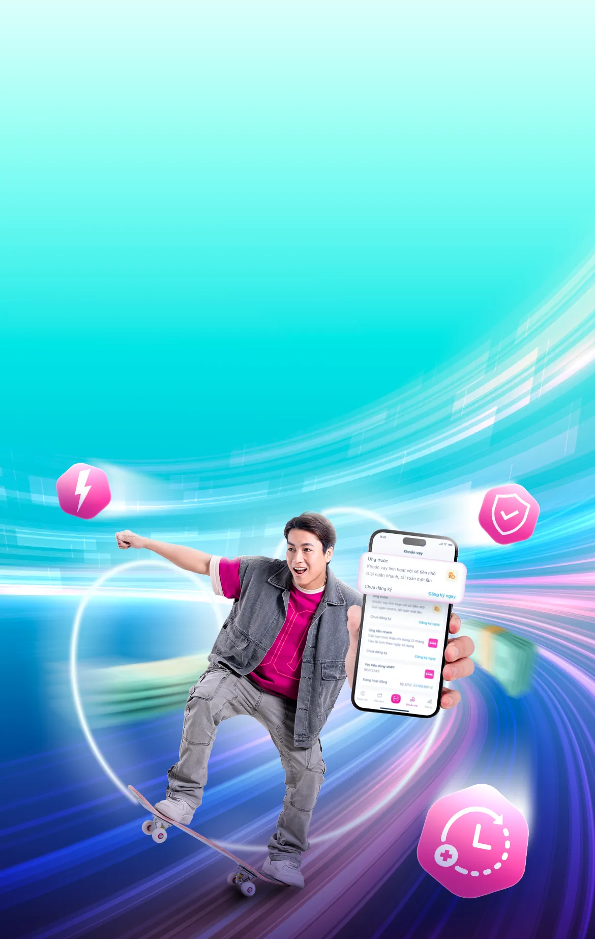 Ứng trước siêu nhanh, chi trả siêu gọn-background