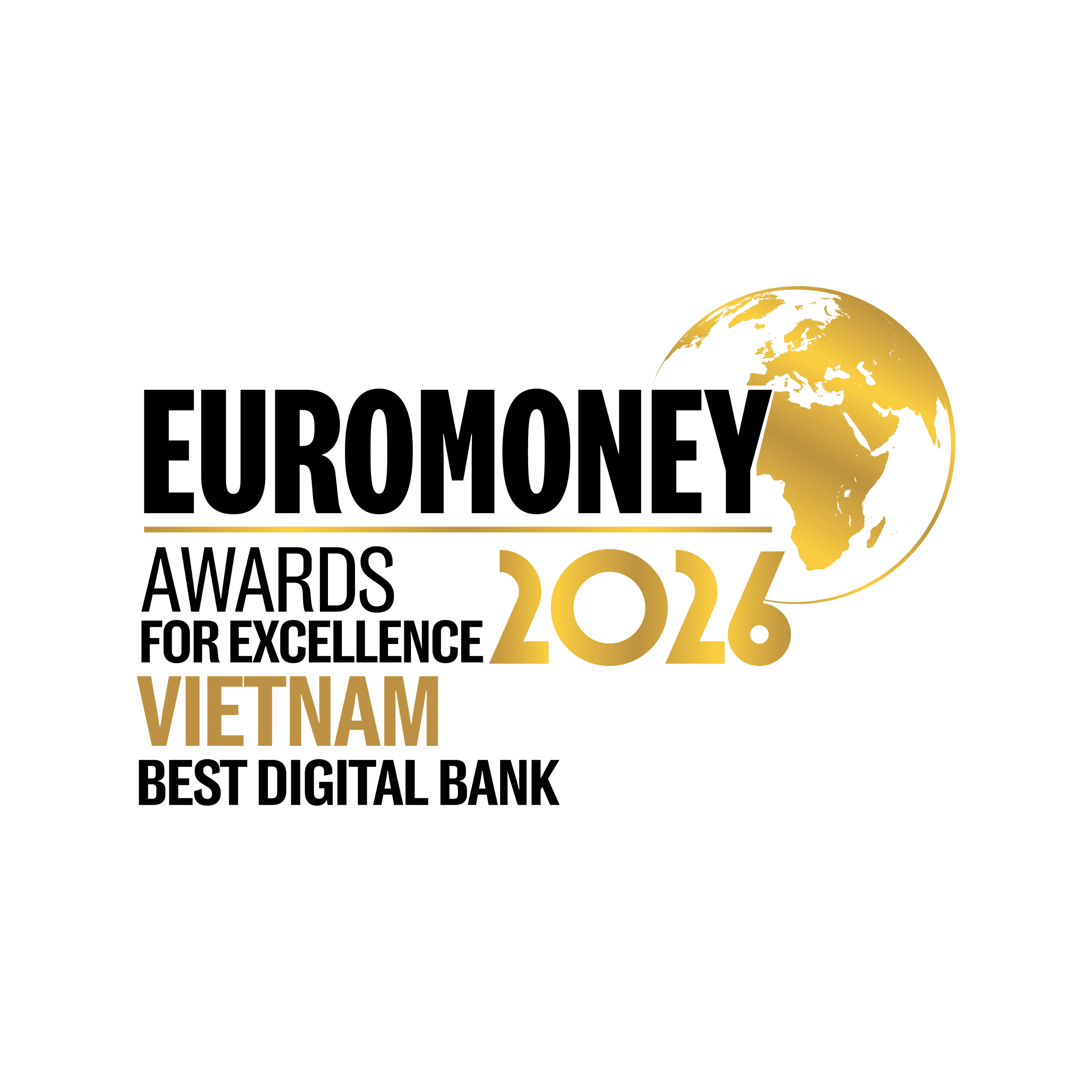 Ngân hàng số xuất sắc nhất Việt Nam 2026 do Euromoney trao tặng