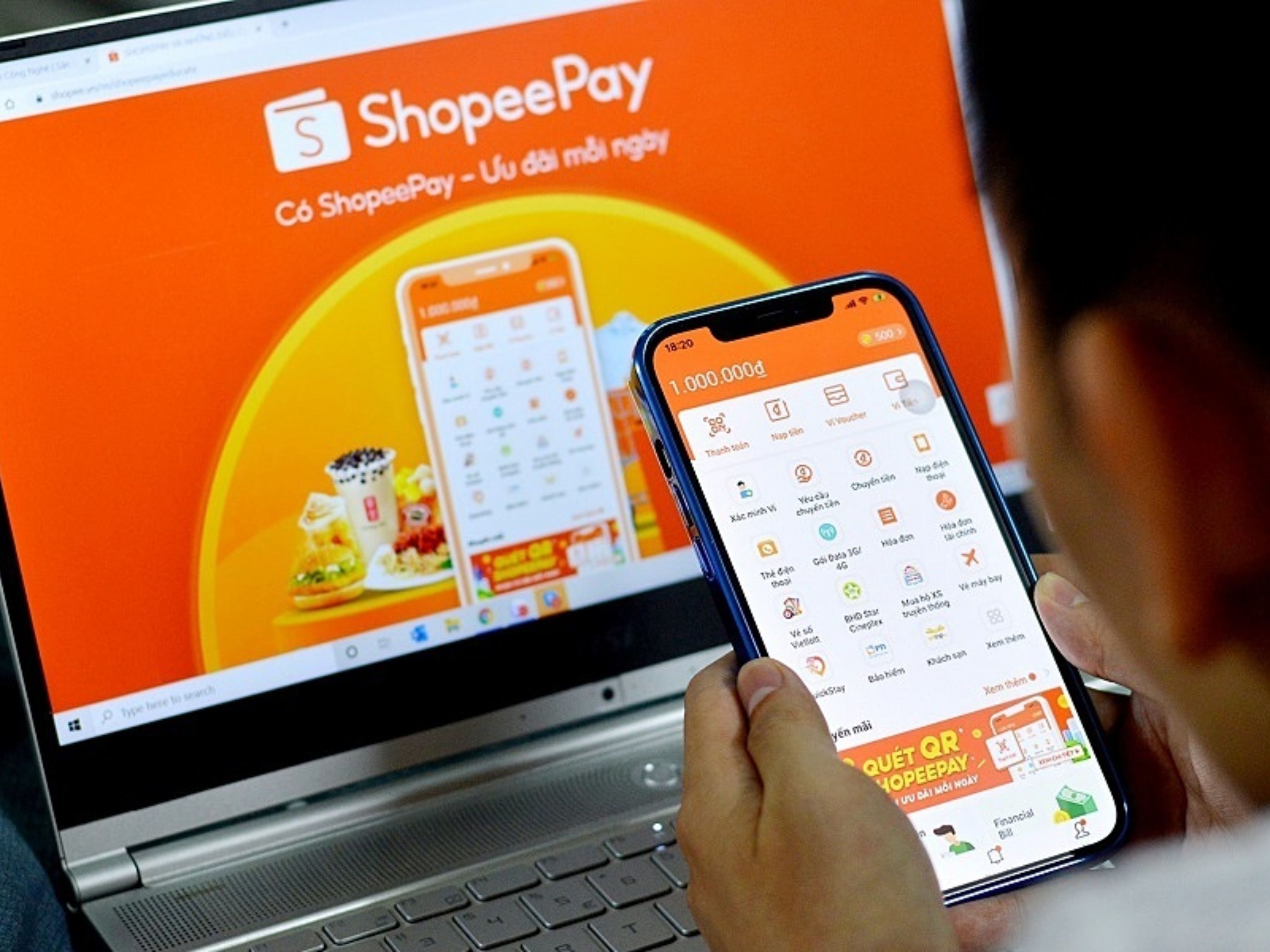 Ví điện tử ShopeePay là ứng dụng thanh toán liên kết với sàn thương mại điện tử Shopee, giúp người dùng thanh toán đơn hàng,.. và hưởng nhiều ưu đãi khác