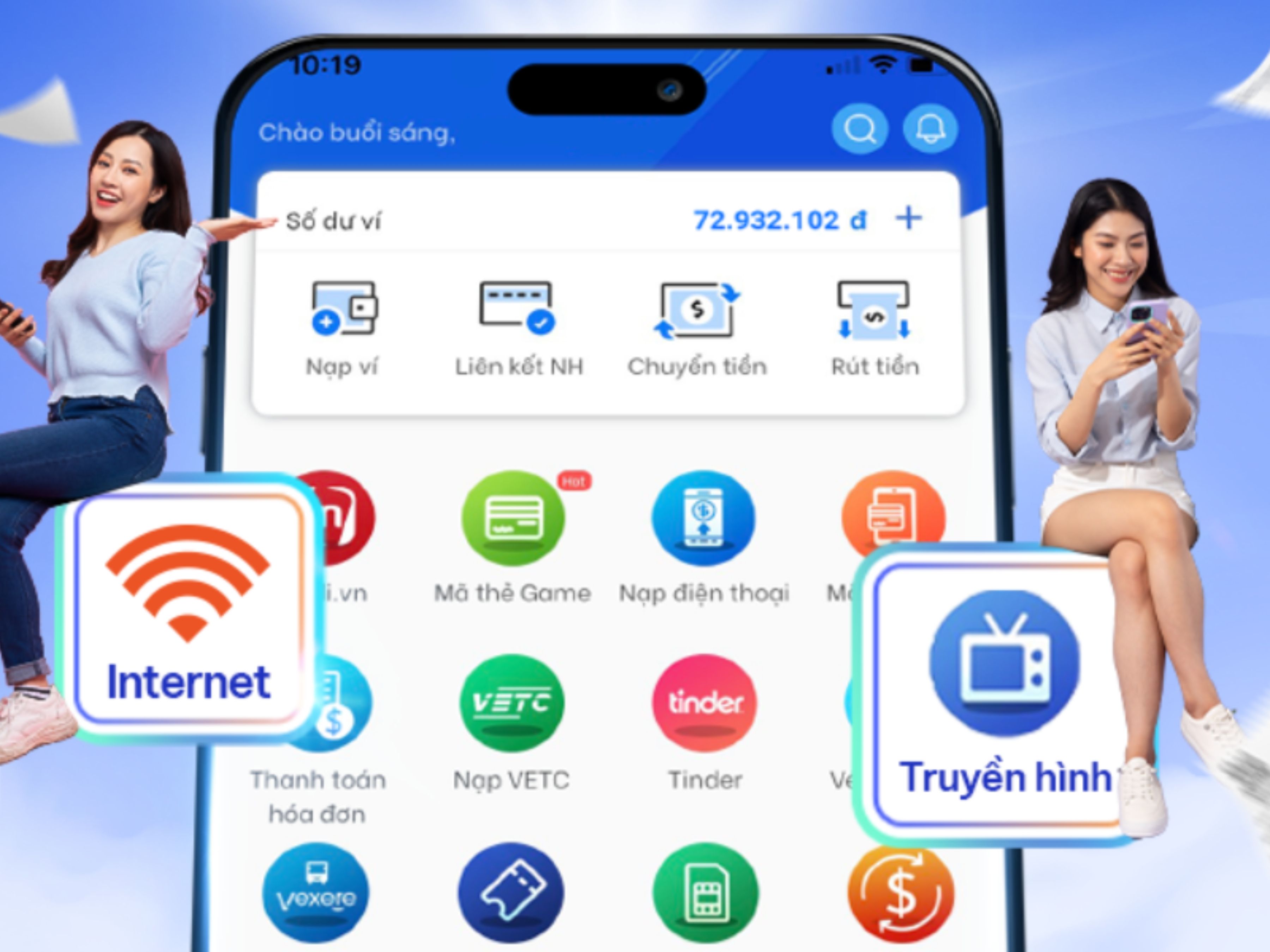 Ví điện tử VTC Pay là ứng dụng thanh toán trực tuyến cho phép người dùng nạp tiền, thực hiện các giao dịch điện tử nhanh chóng, an toàn