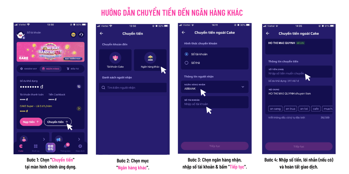 Cách chuyển khoản đến tài khoản ngân hàng khác nhanh chóng, đơn giản 