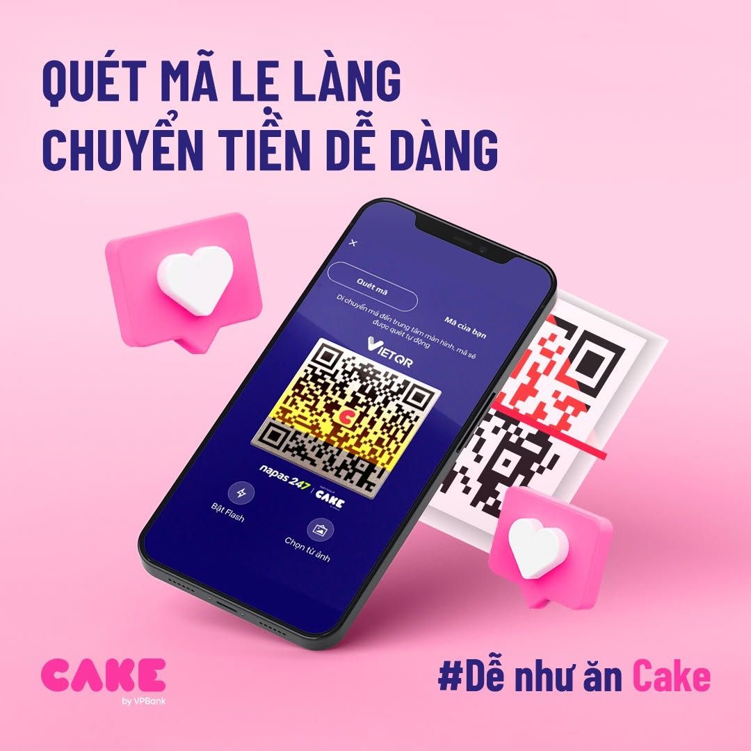 Thao tác chuyển tiền qua mã QR rất nhanh chóng, tiện lợi 