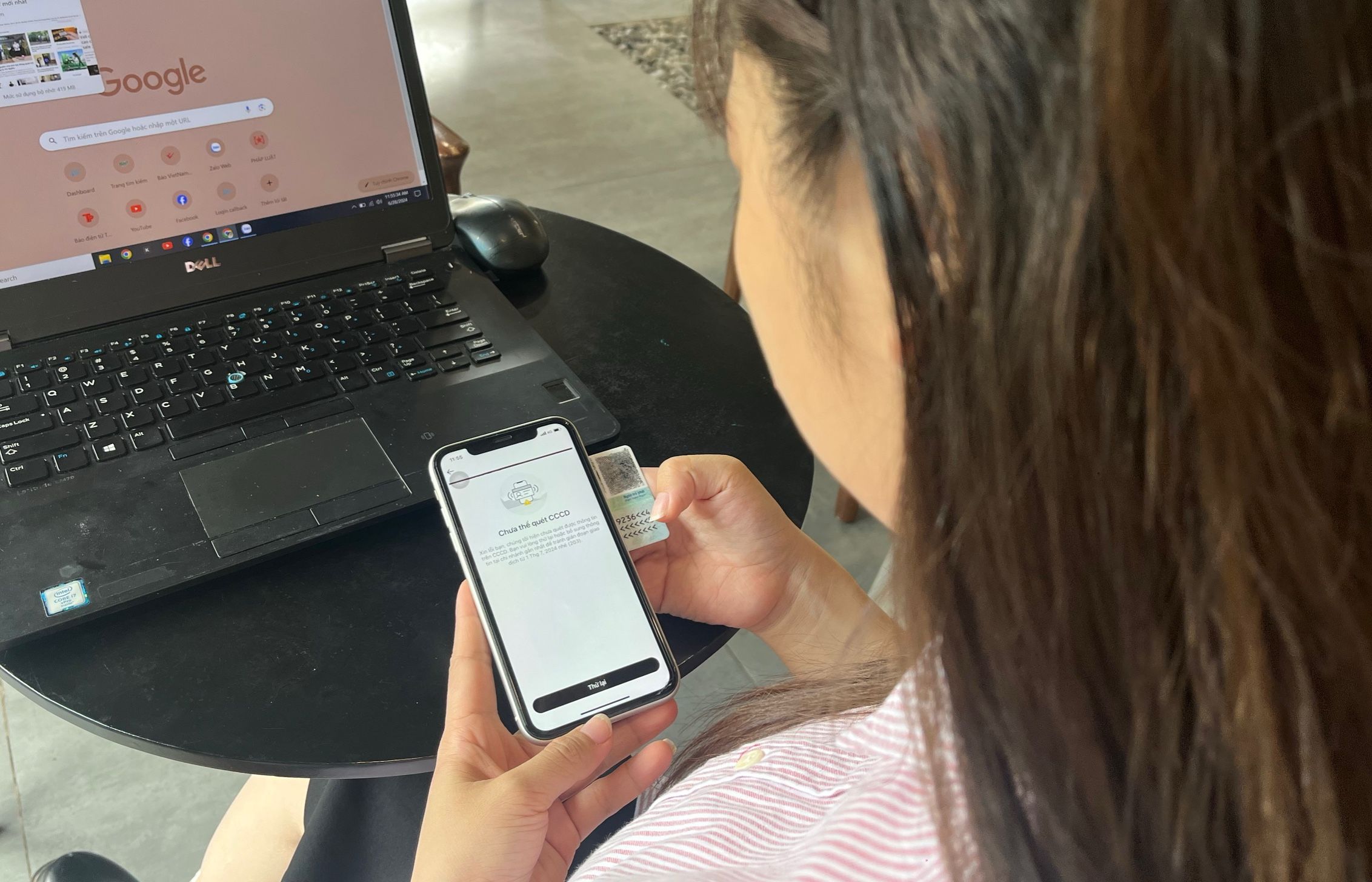 Chủ thẻ khi cập nhật sinh trắc học cần đảm bảo đường truyền mạng ổn định để quá trình thực hiện suôn sẻ