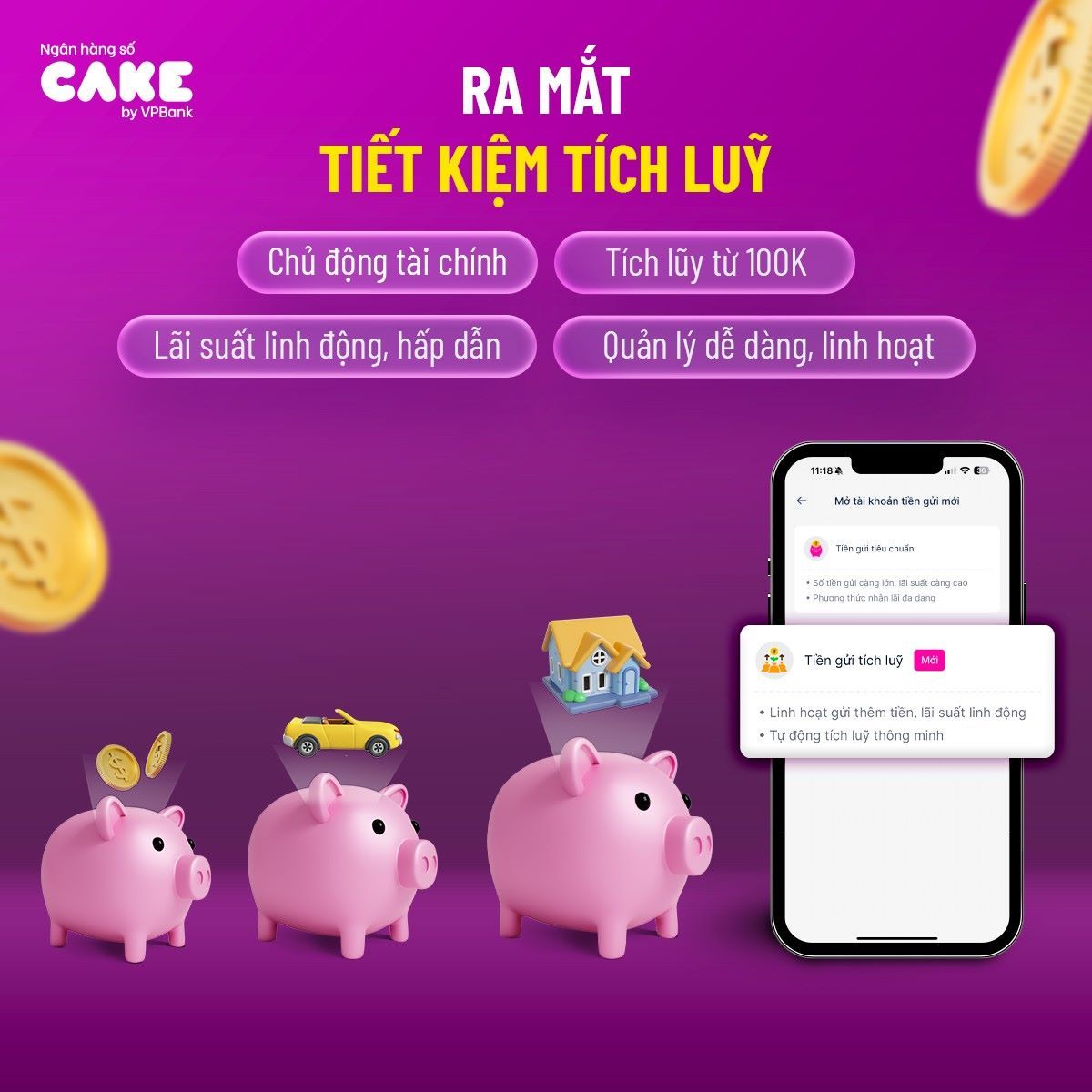 Gửi tiết kiệm 1 triệu, 10 triệu, 100 triệu 1 tháng lãi bao nhiêu?