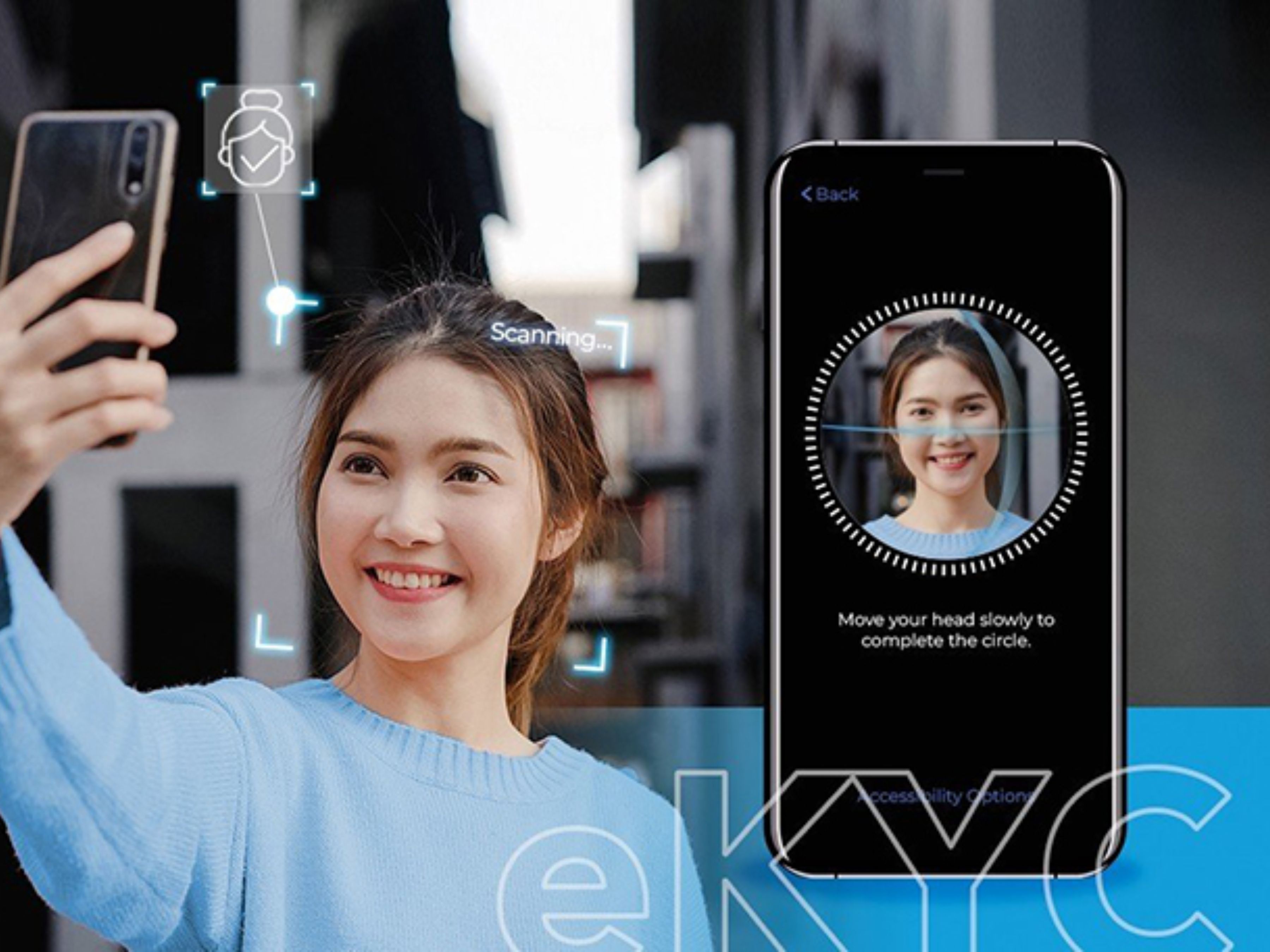 Ekyc là hình thức định danh thông tin cá nhân của khách hàng nhưng thông qua các thiết bị điện tử
