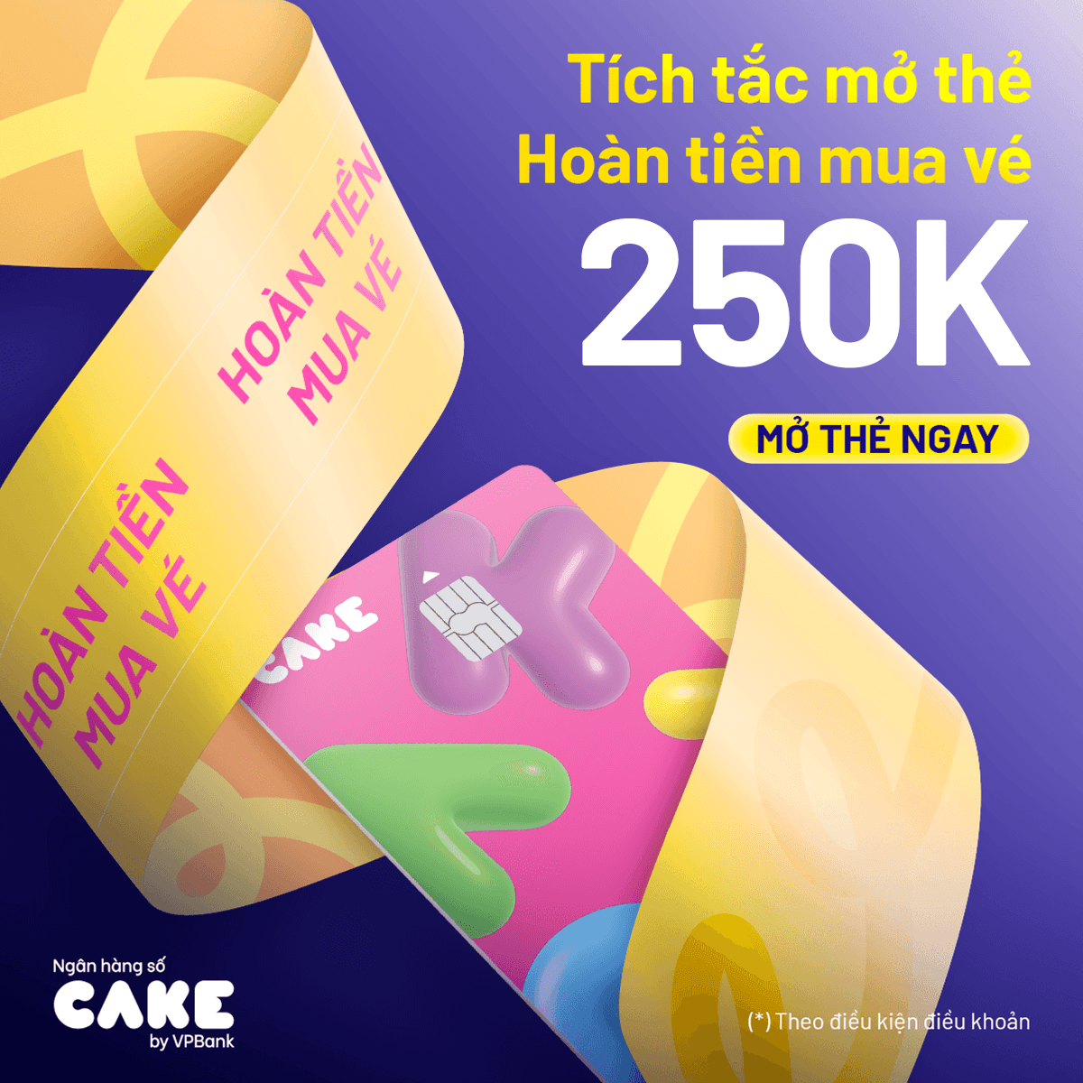 Mở thẻ săn vé - Hoàn ngay 250K