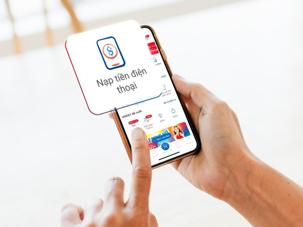VNPay là&nbsp;công cụ nạp tiền điện thoại mạnh mẽ với nhiều chương trình khuyến mãi hấp dẫn hàng tháng